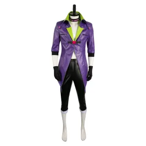 Suicide Squad Isekai Anime Joker Purple Suit Cosplay Costume Outfits Halloween Carnival Suit