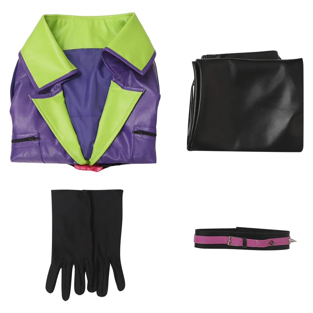 Suicide Squad Isekai Anime Joker Purple Suit Cosplay Costume Outfits Halloween Carnival Suit