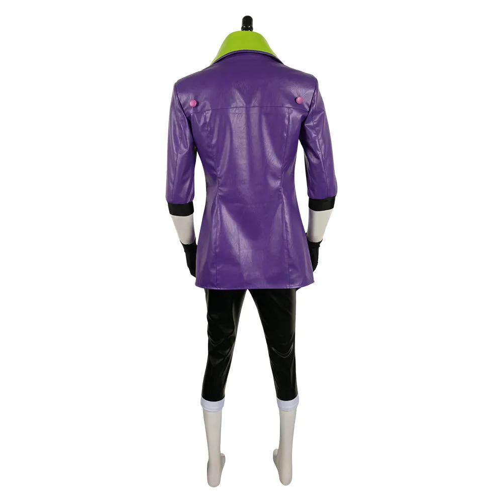Suicide Squad Isekai Anime Joker Purple Suit Cosplay Costume Outfits Halloween Carnival Suit