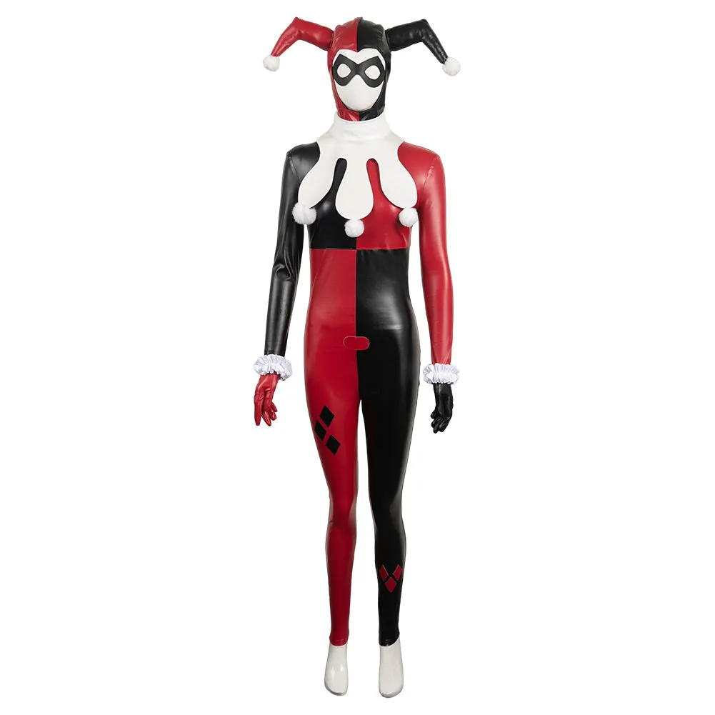 Suicide Squad: Kill the Justice League Harley Quinn Red & Black Joker Set Cosplay Costume Outfits Halloween Carnival Suit