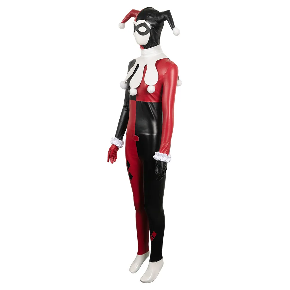 Suicide Squad: Kill the Justice League Harley Quinn Red & Black Joker Set Cosplay Costume Outfits Halloween Carnival Suit