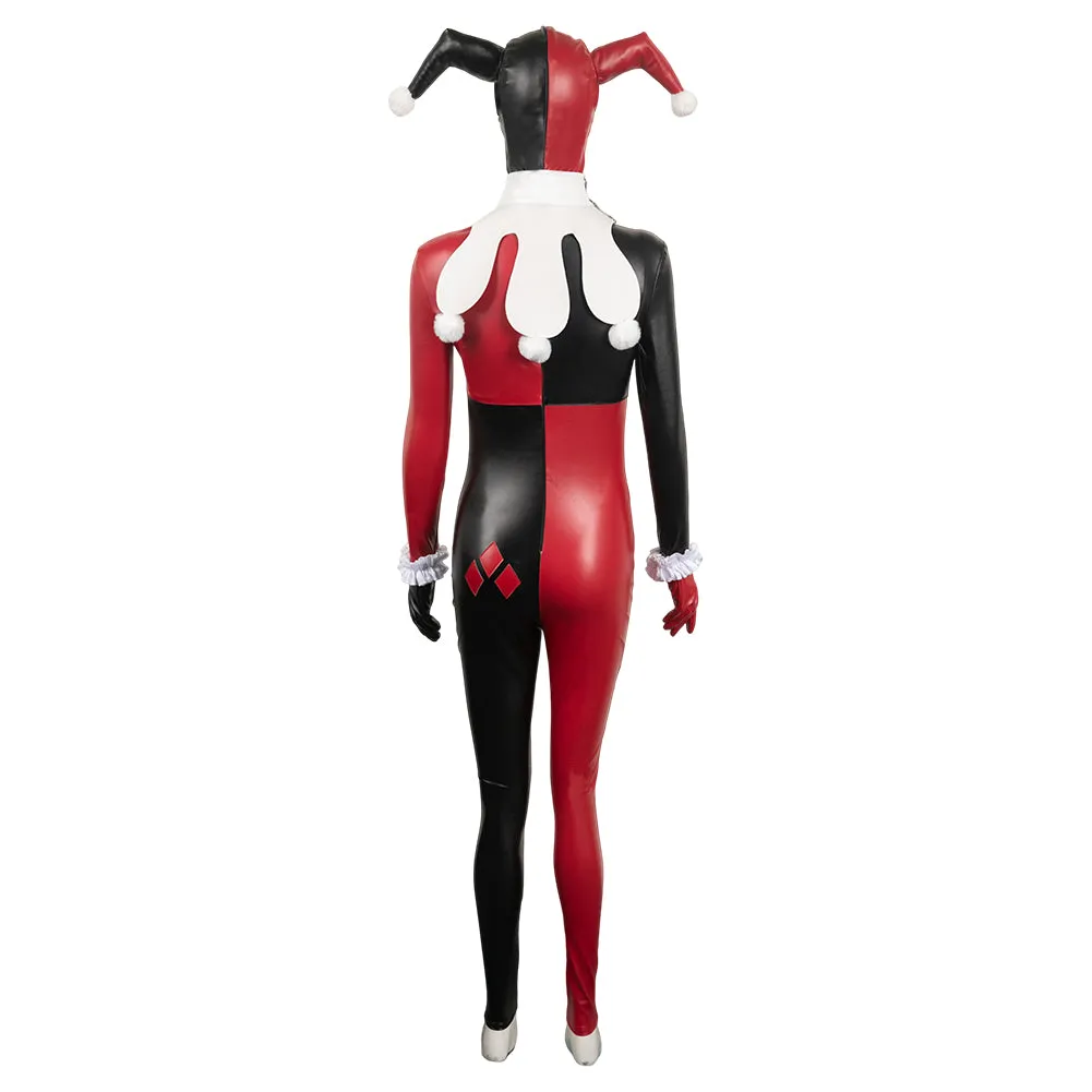 Suicide Squad: Kill the Justice League Harley Quinn Red & Black Joker Set Cosplay Costume Outfits Halloween Carnival Suit