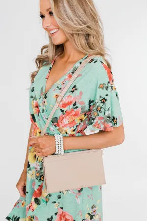 Suitable For You Clutch- Light Beige