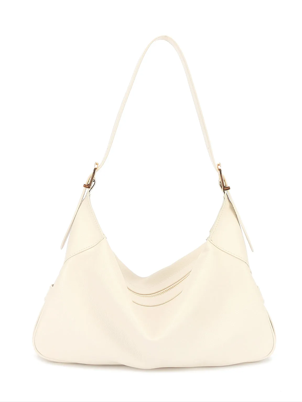 Supple Leather Romy Hobo Bag Single Strap Baguette Shoulder Bag