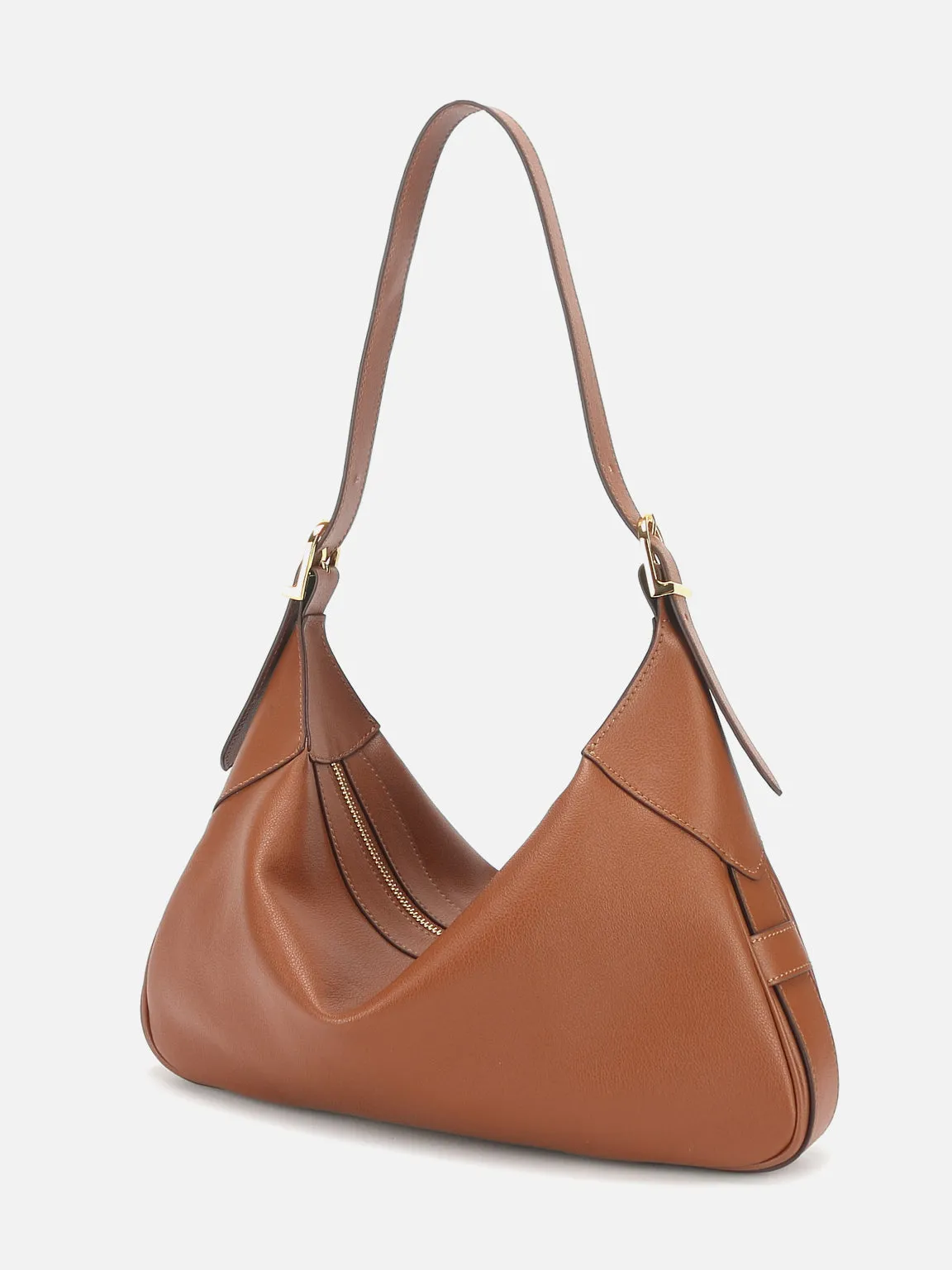 Supple Leather Romy Hobo Bag Single Strap Baguette Shoulder Bag