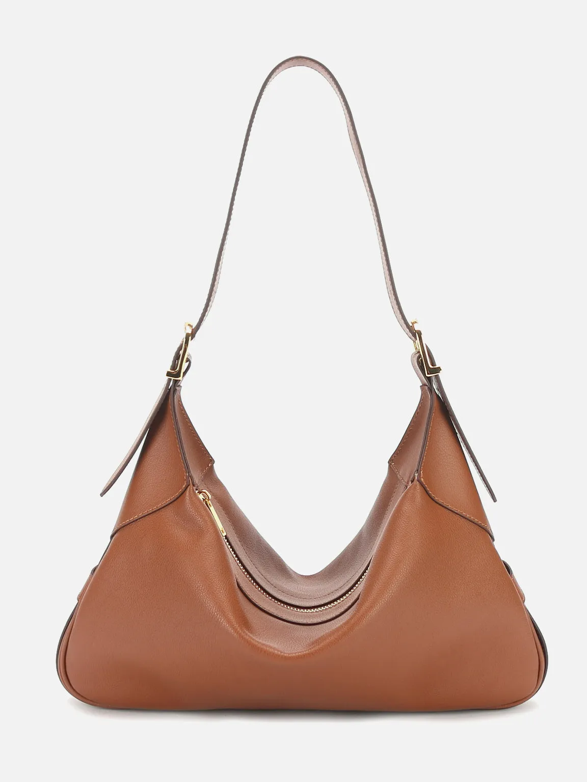 Supple Leather Romy Hobo Bag Single Strap Baguette Shoulder Bag