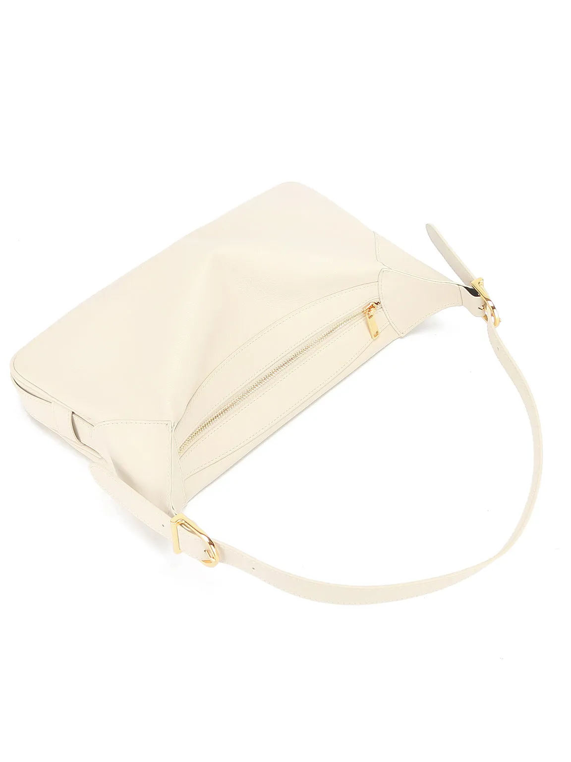 Supple Leather Romy Hobo Bag Single Strap Baguette Shoulder Bag