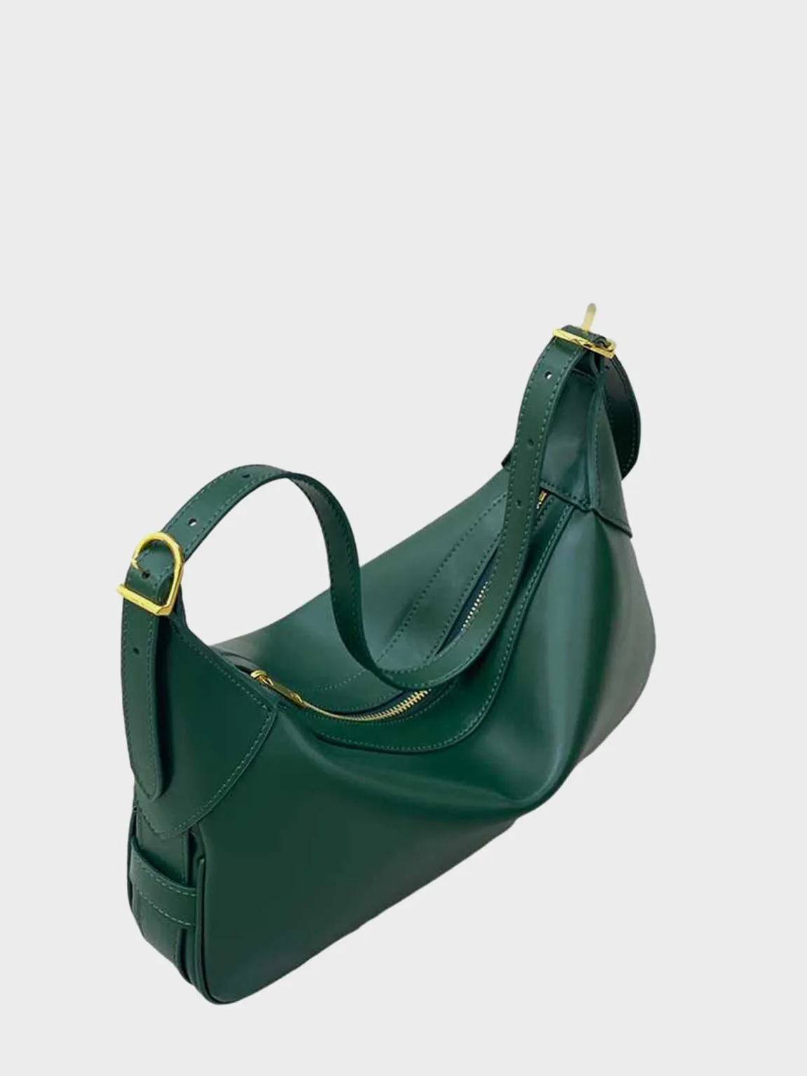 Supple Leather Romy Hobo Bag Single Strap Baguette Shoulder Bag
