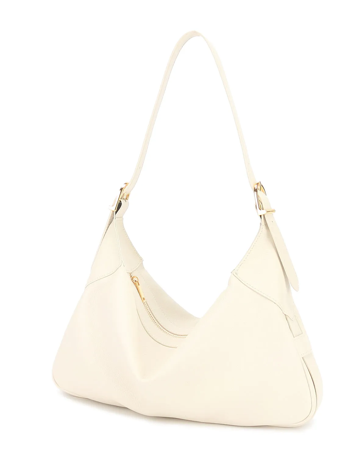 Supple Leather Romy Hobo Bag Single Strap Baguette Shoulder Bag