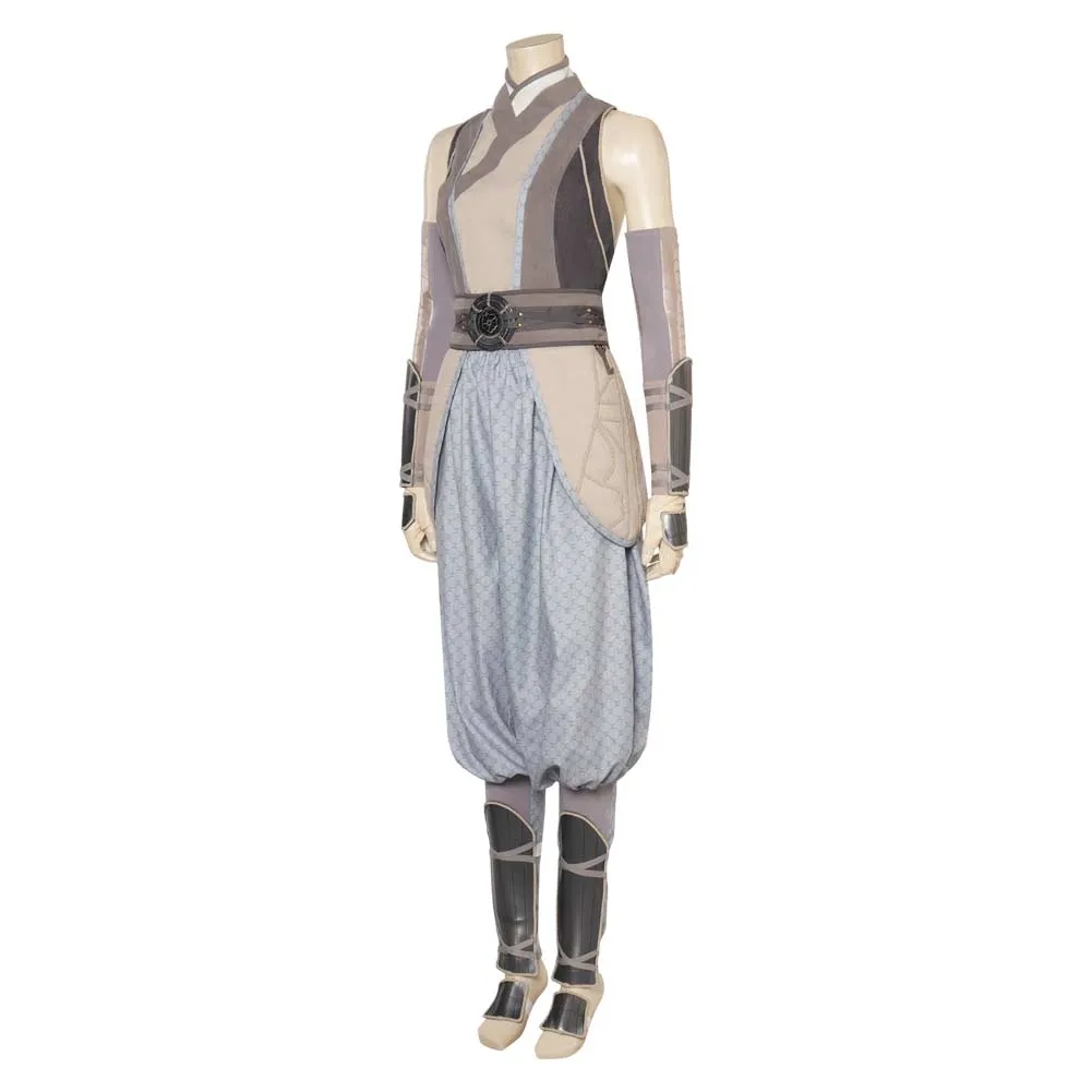 SW Ahsoka Tano Cosplay White Set Costume Outfits Halloween Carnival Suit