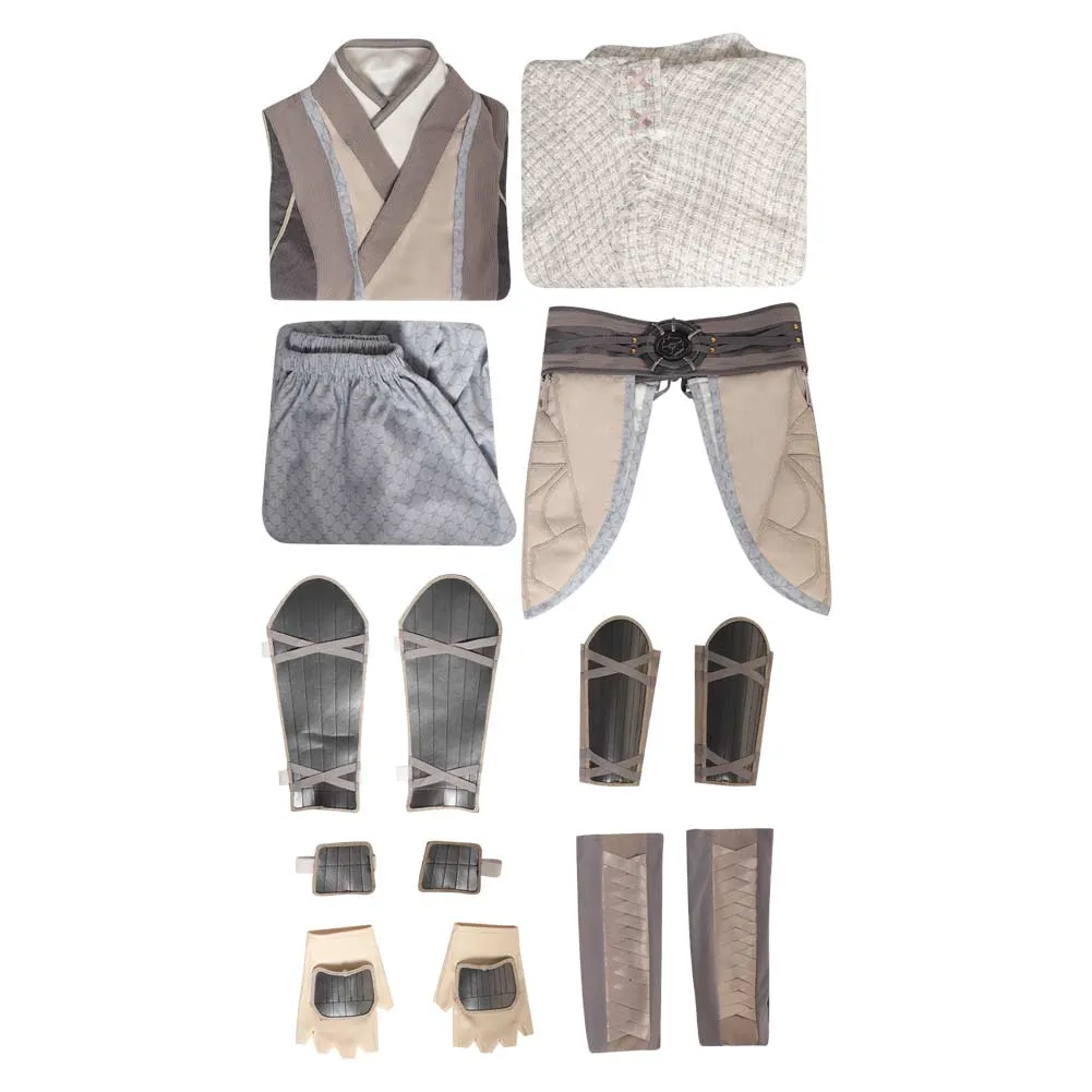 SW Ahsoka Tano Cosplay White Set Costume Outfits Halloween Carnival Suit