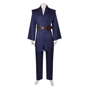 SW Anakin Skywalker Jedi Knight Dark Blue Suit Cosplay Costume Outfits Halloween Carnival Suit