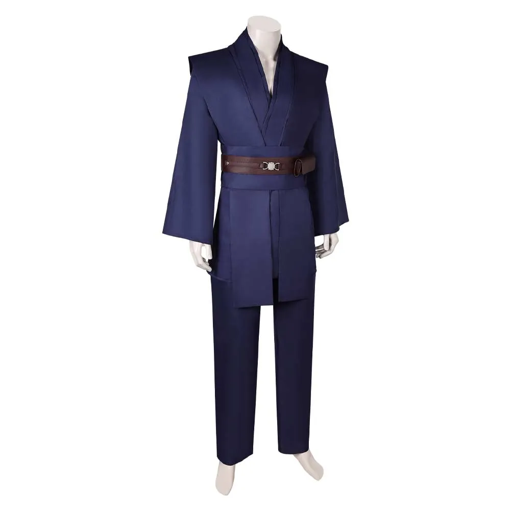 SW Anakin Skywalker Jedi Knight Dark Blue Suit Cosplay Costume Outfits Halloween Carnival Suit