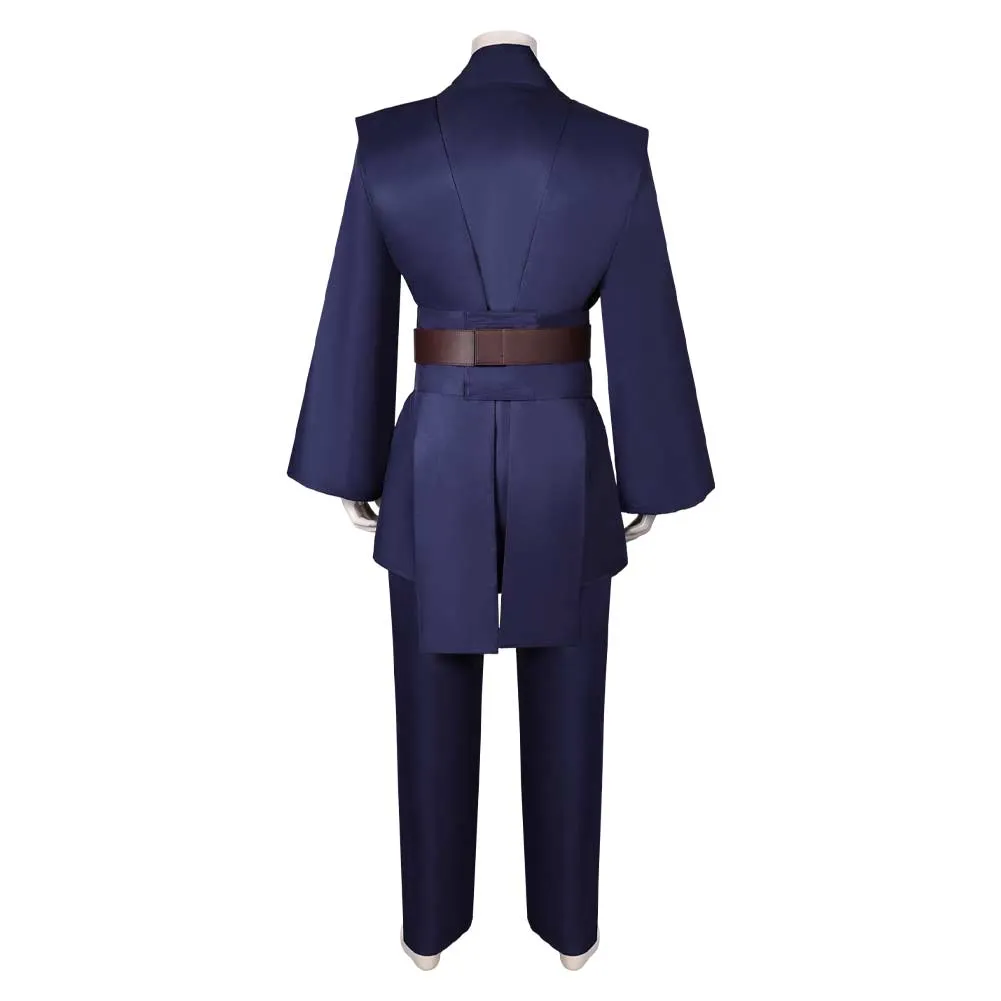 SW Anakin Skywalker Jedi Knight Dark Blue Suit Cosplay Costume Outfits Halloween Carnival Suit