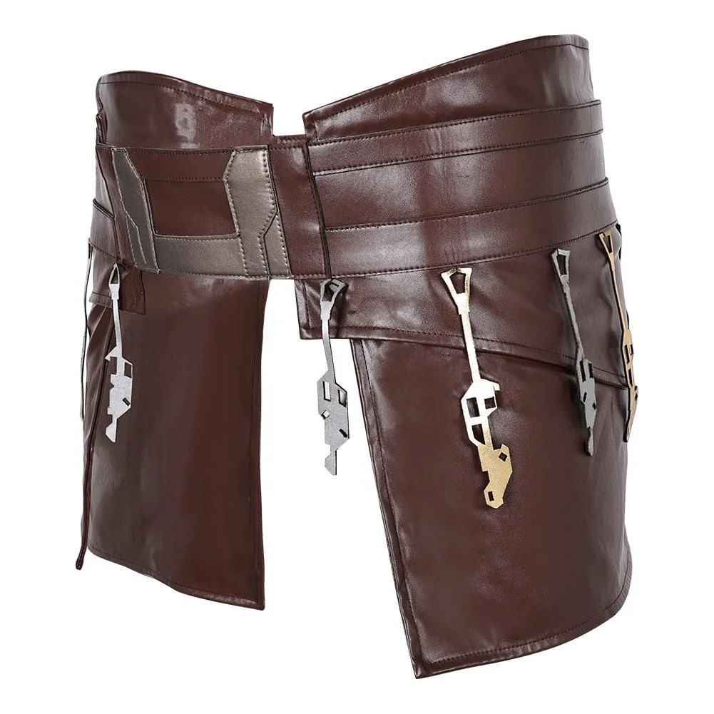 SW Jedi Temple Guard Cosplay Brown Belt Waistband Accessories