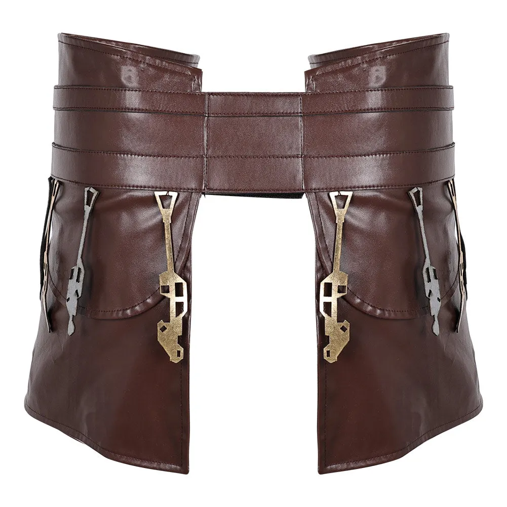 SW Jedi Temple Guard Cosplay Brown Belt Waistband Accessories