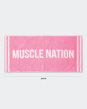 Sweat Towel - Hollywood Pink/ White