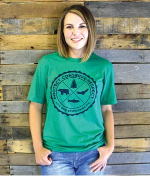 T-Shirt - Protect, Conserve, Respect