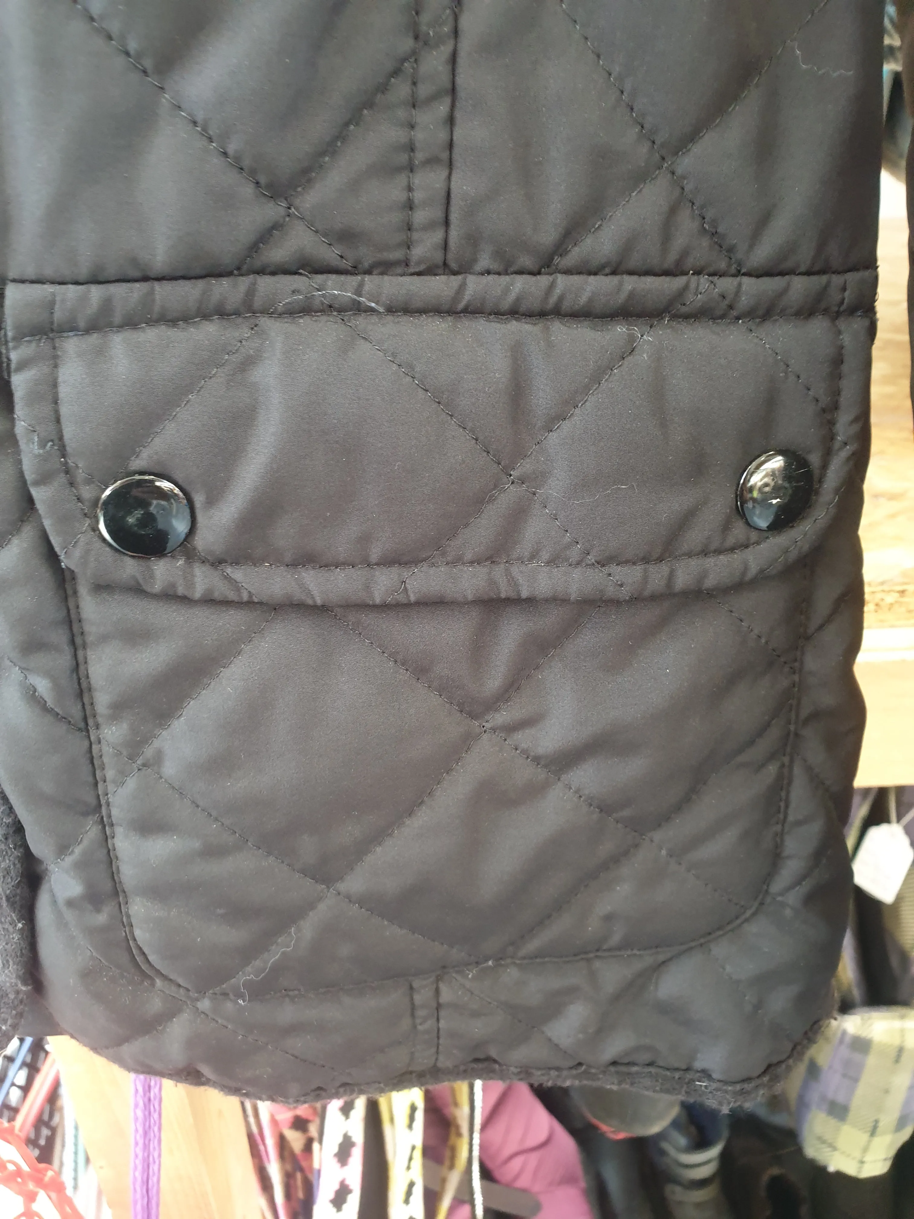 Tammy black quilted jacket age 16 FREE POSTAGE 🟢