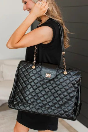 Taste The Riches Satchel Purse- Black