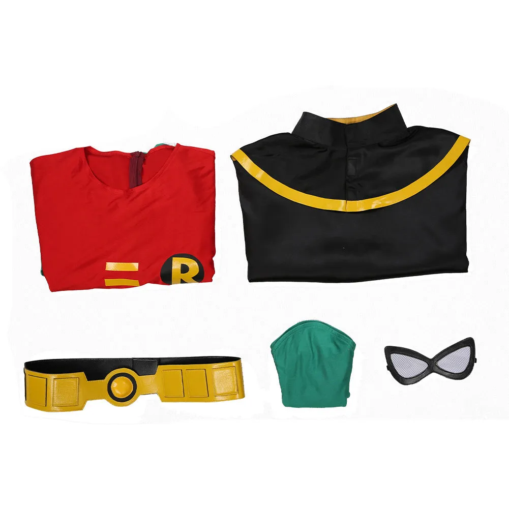 Teen Titans Halloween Carnival Costume Robin Cosplay Costume Jumpsuit Outfits
