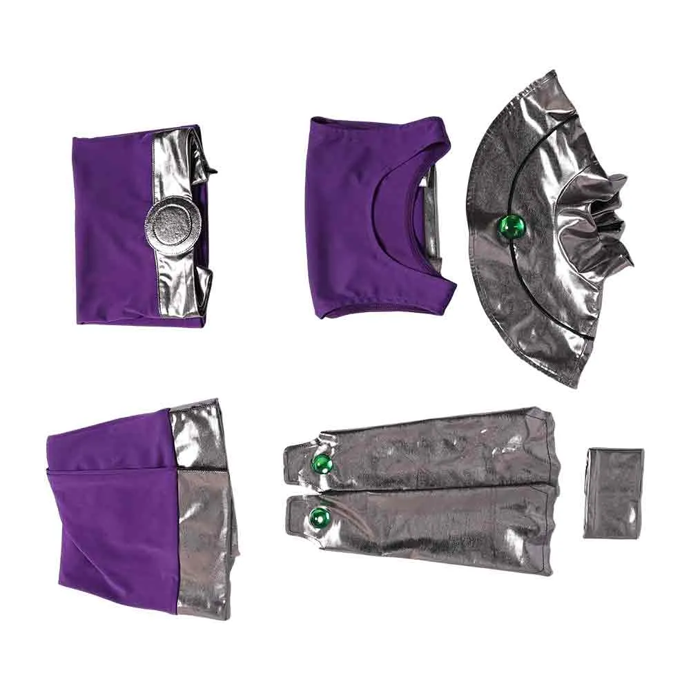 Teen Titans Koriand'r Cosplay Costume Purple Outfits Halloween Carnival Suit