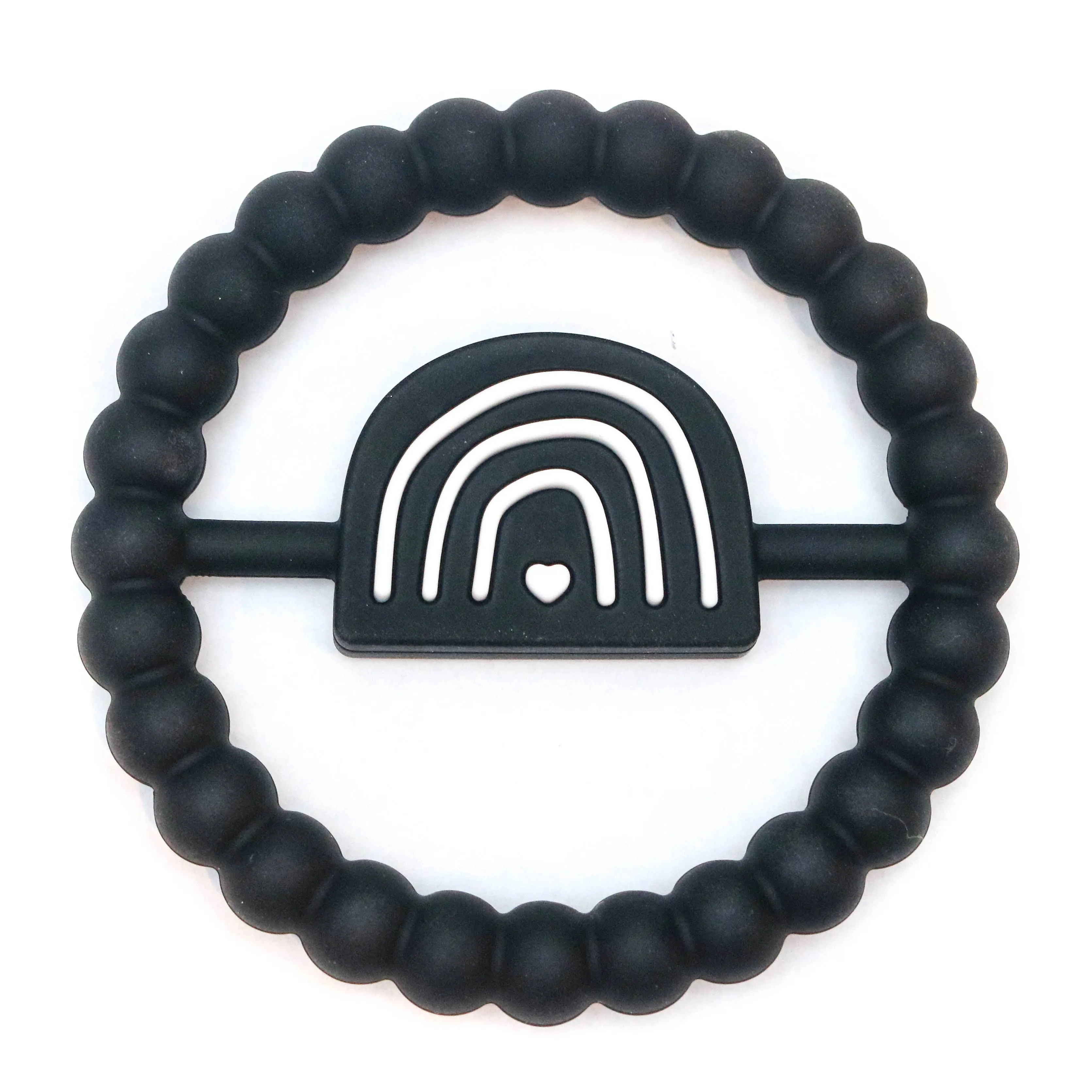 Teether - Rainbow Ring : Black