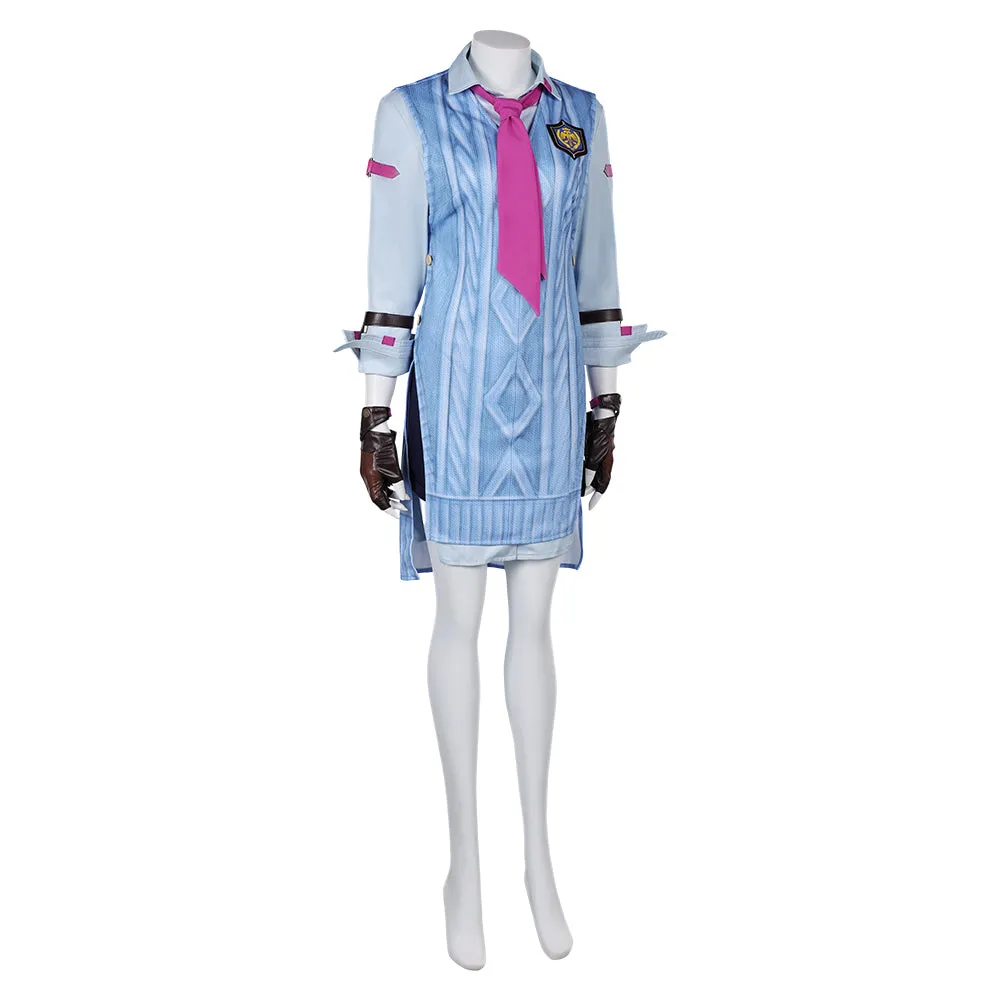 Tekken 8 Asuka Kazama Blue Suit Cosplay Costume Outfits Halloween Carnival Suit