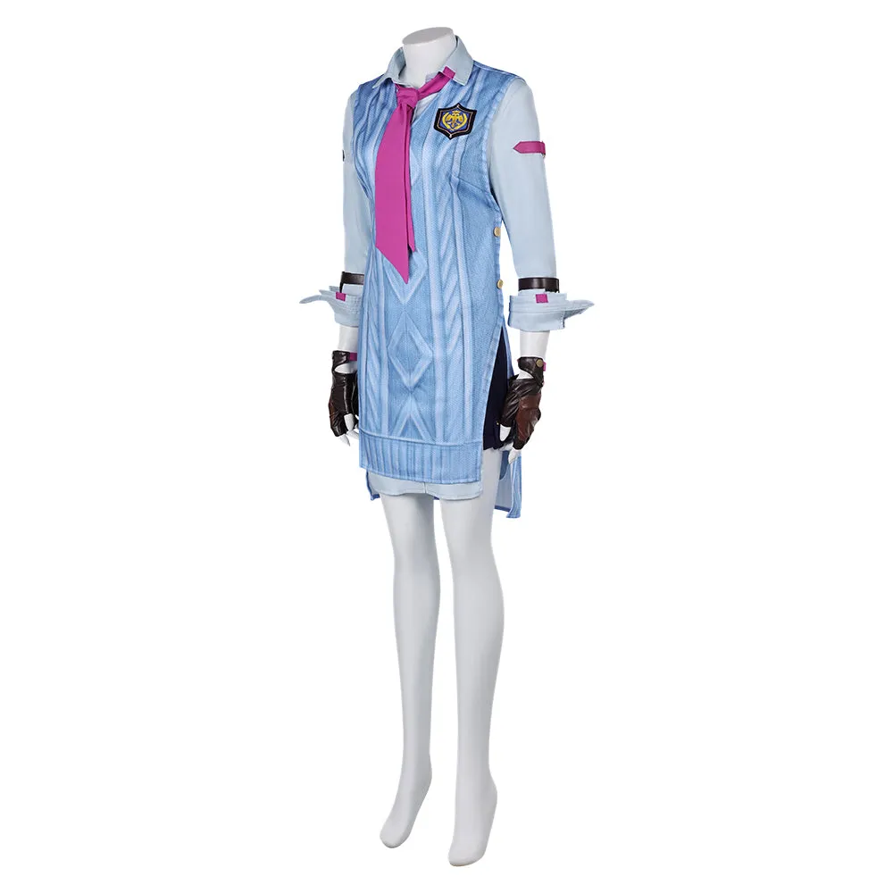 Tekken 8 Asuka Kazama Blue Suit Cosplay Costume Outfits Halloween Carnival Suit