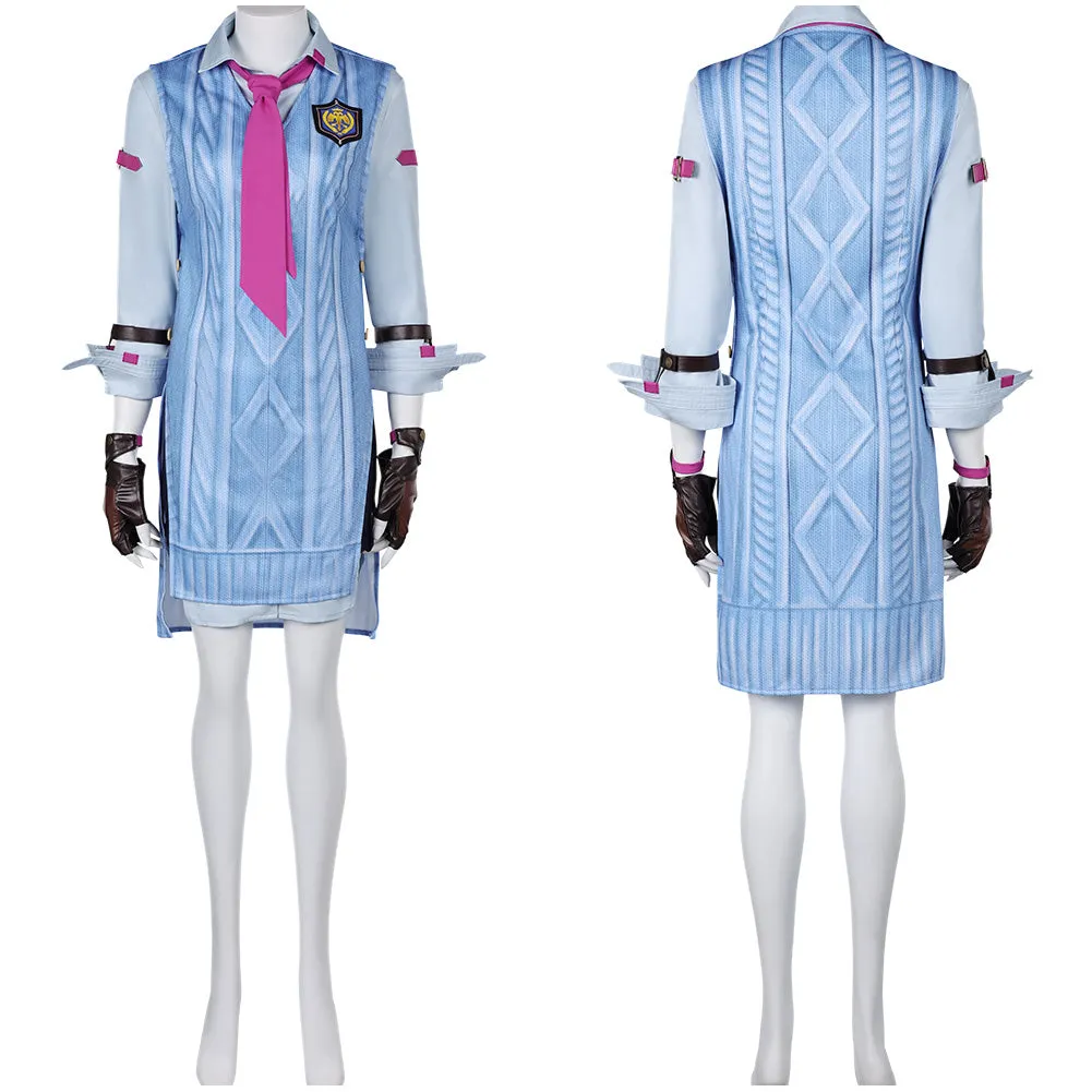 Tekken 8 Asuka Kazama Blue Suit Cosplay Costume Outfits Halloween Carnival Suit