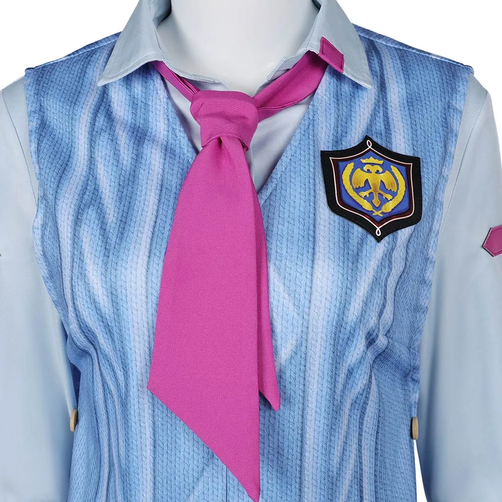 Tekken 8 Asuka Kazama Blue Suit Cosplay Costume Outfits Halloween Carnival Suit
