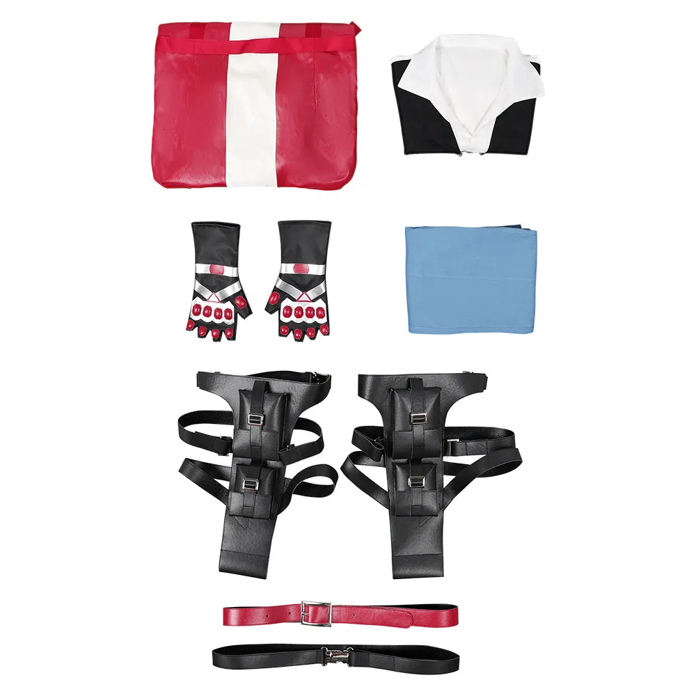 Tekken 8 LEO Red Suit Cosplay Costume Outfits Halloween Carnival Suit