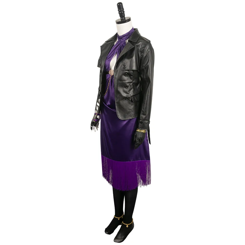 Tekken 8 Nina Game Purple Suit Cosplay Costume Outfits Halloween Carnival Suit