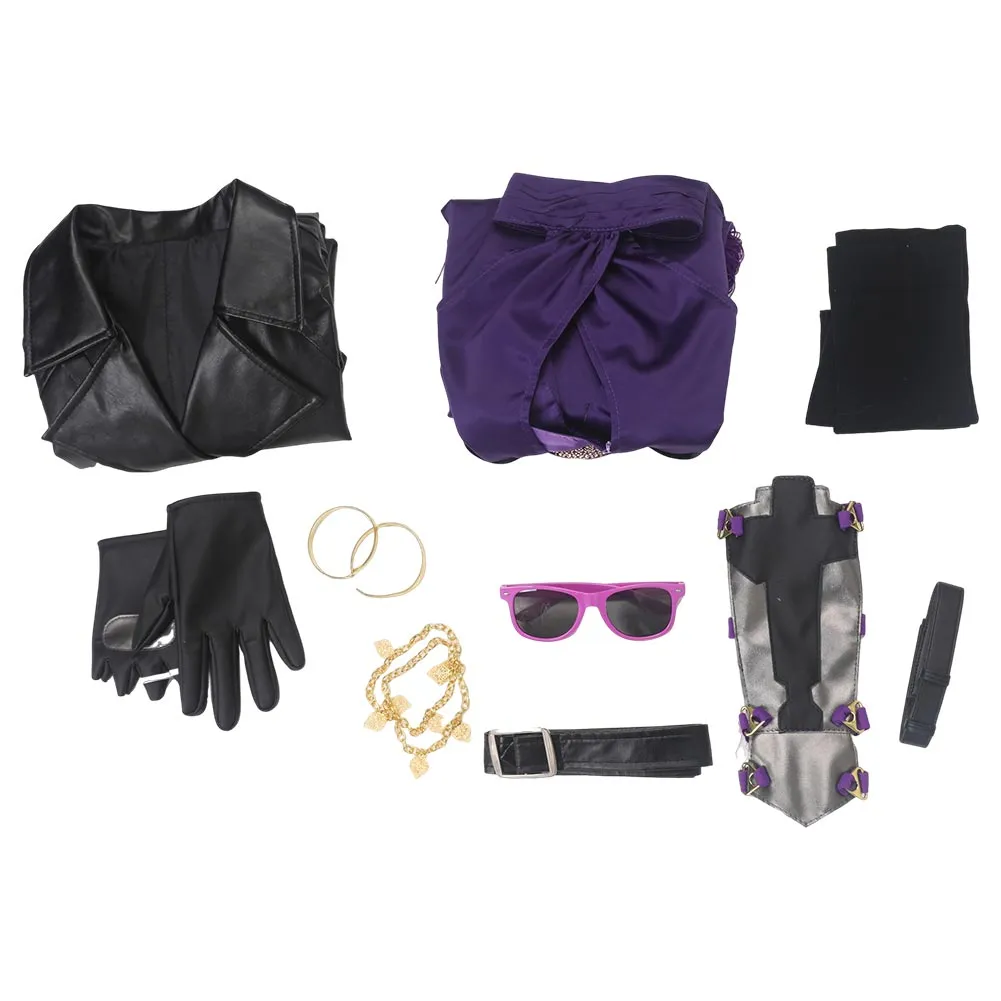 Tekken 8 Nina Game Purple Suit Cosplay Costume Outfits Halloween Carnival Suit