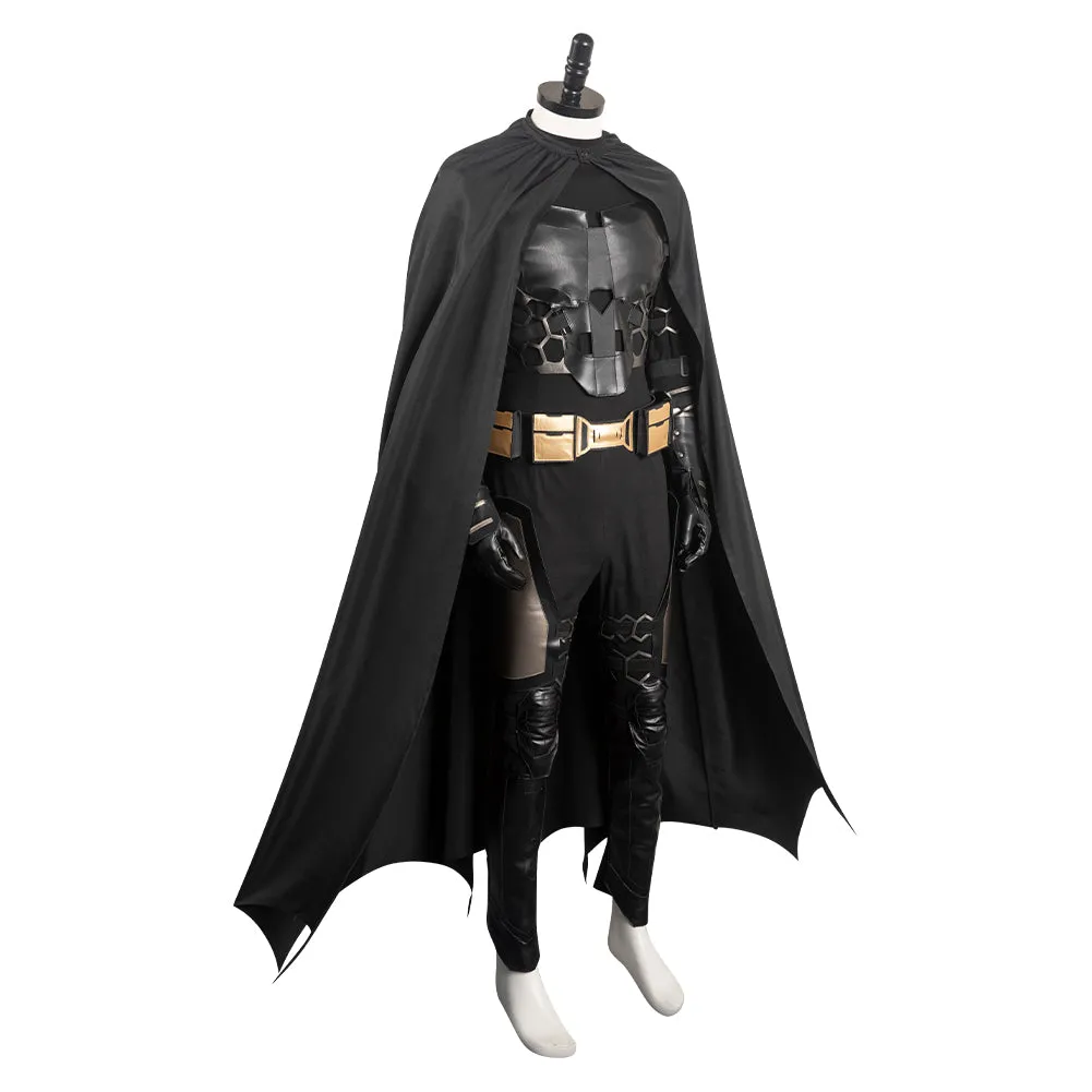 The Flash Batman Cosplay Costume Men Jumpsuit Cloak Outfits Halloween Carnival Suit