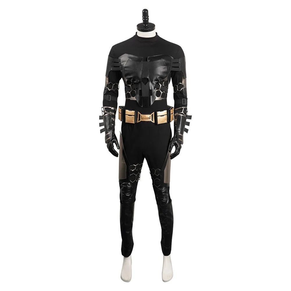 The Flash Batman Cosplay Costume Men Jumpsuit Cloak Outfits Halloween Carnival Suit