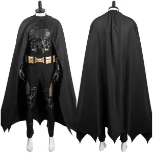 The Flash Batman Cosplay Costume Men Jumpsuit Cloak Outfits Halloween Carnival Suit