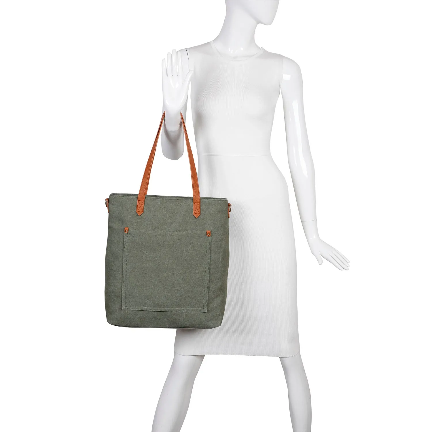 The Katrina Canvas Tote - Smoke