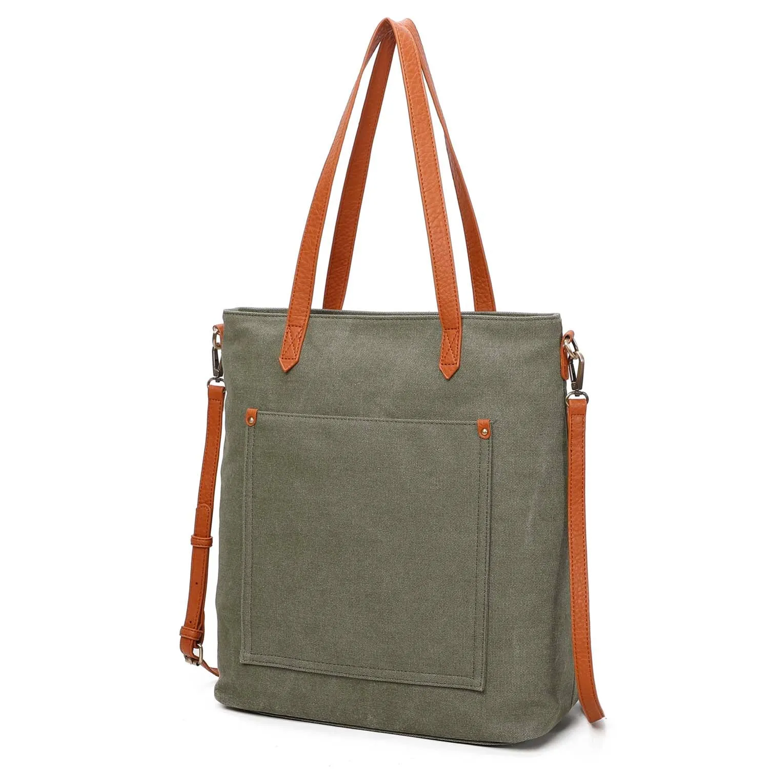 The Katrina Canvas Tote - Smoke