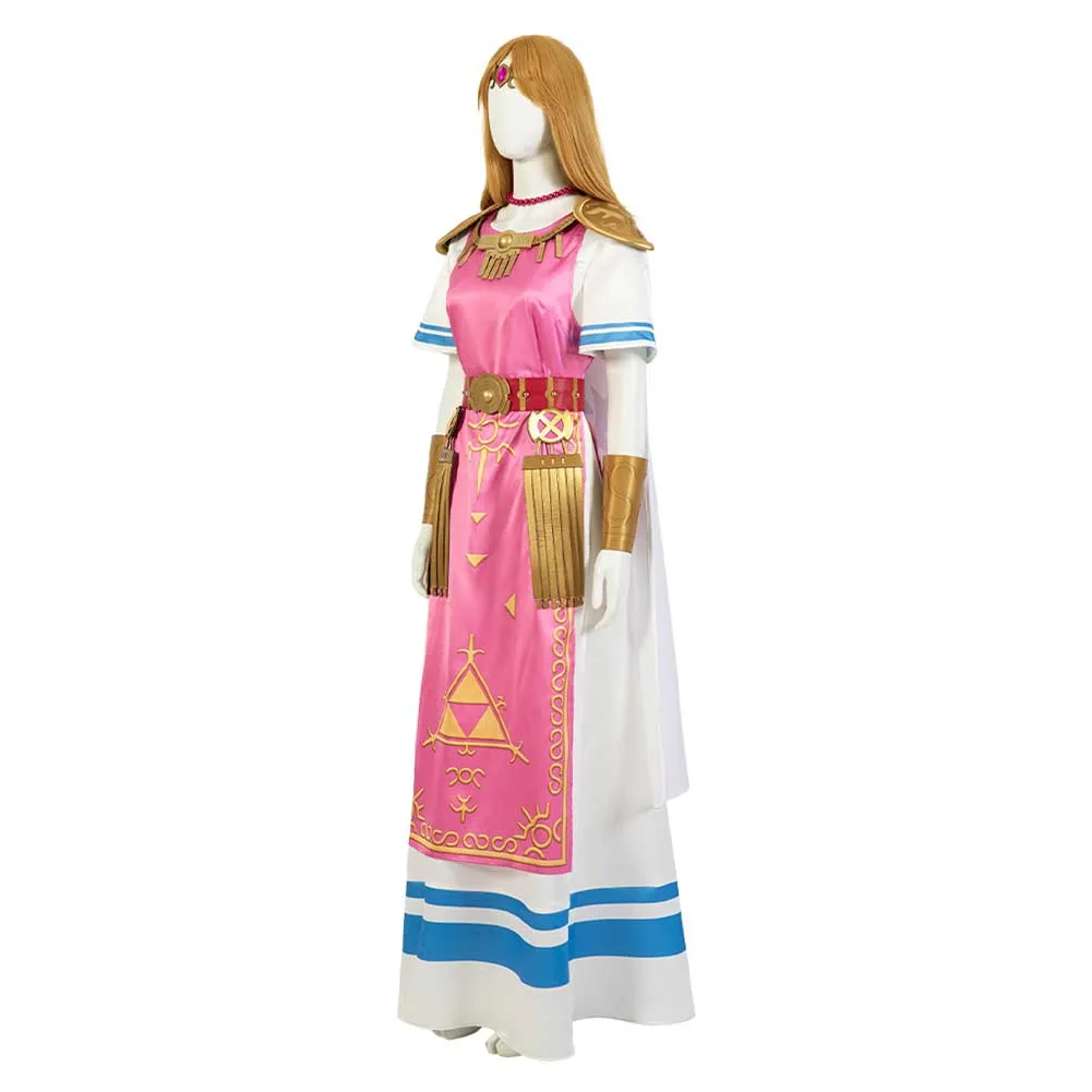 The Legend of Zelda: Skyward Sword Princess Zelda Cosplay Costume Halloween Carnival Suit