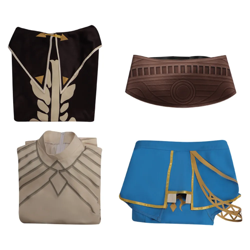 The Legend of Zelda: Tears of the Kingdom Princess Zelda Cosplay Costume Outfits Halloween Carnival Suit