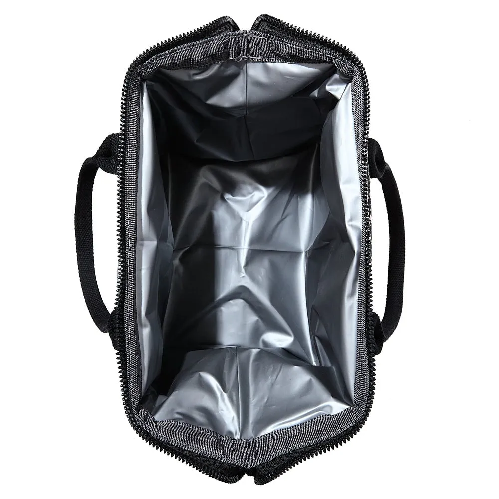 the LUNCH BAG quilted Black Floral