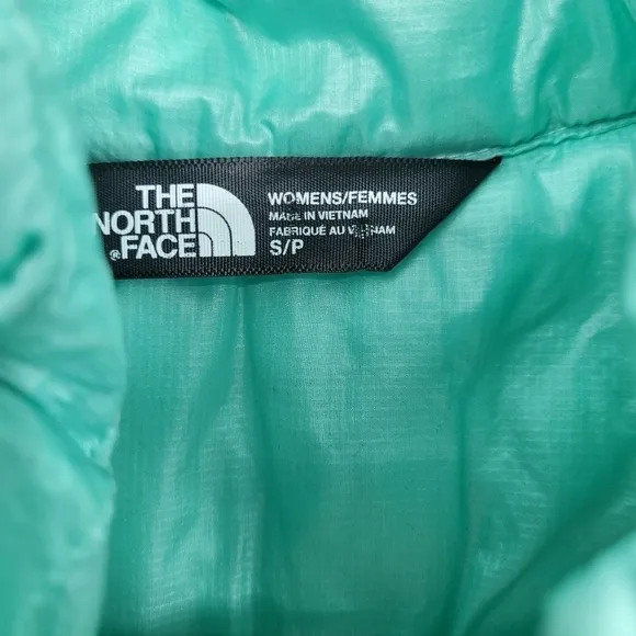 The north face thermoball surf green quilted puffer packable small Petit
