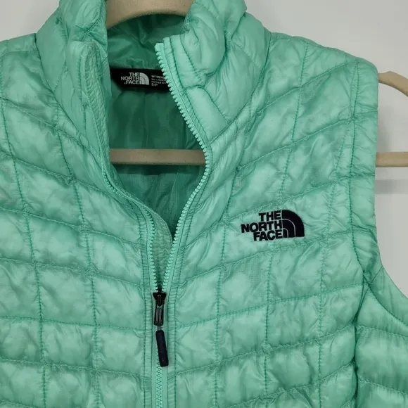 The north face thermoball surf green quilted puffer packable small Petit
