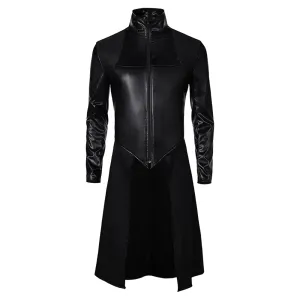 The Sandman Dream Black Leather Coat Cosplay Costume Outfits Halloween Carnival Suit