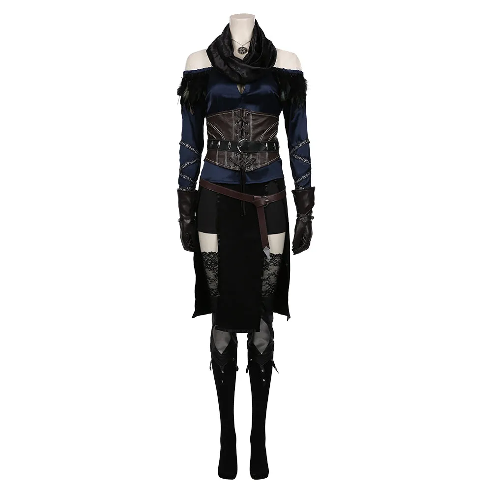 The Witcher 3: Wild Hunt Yennefer Cosplay Costume Halloween Carnival Suit