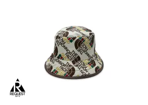 TNF Nylon Bucket Hat "Cream/Brown"