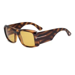 Tom Ford Rectangular Sunglasses FT0731 56E 56