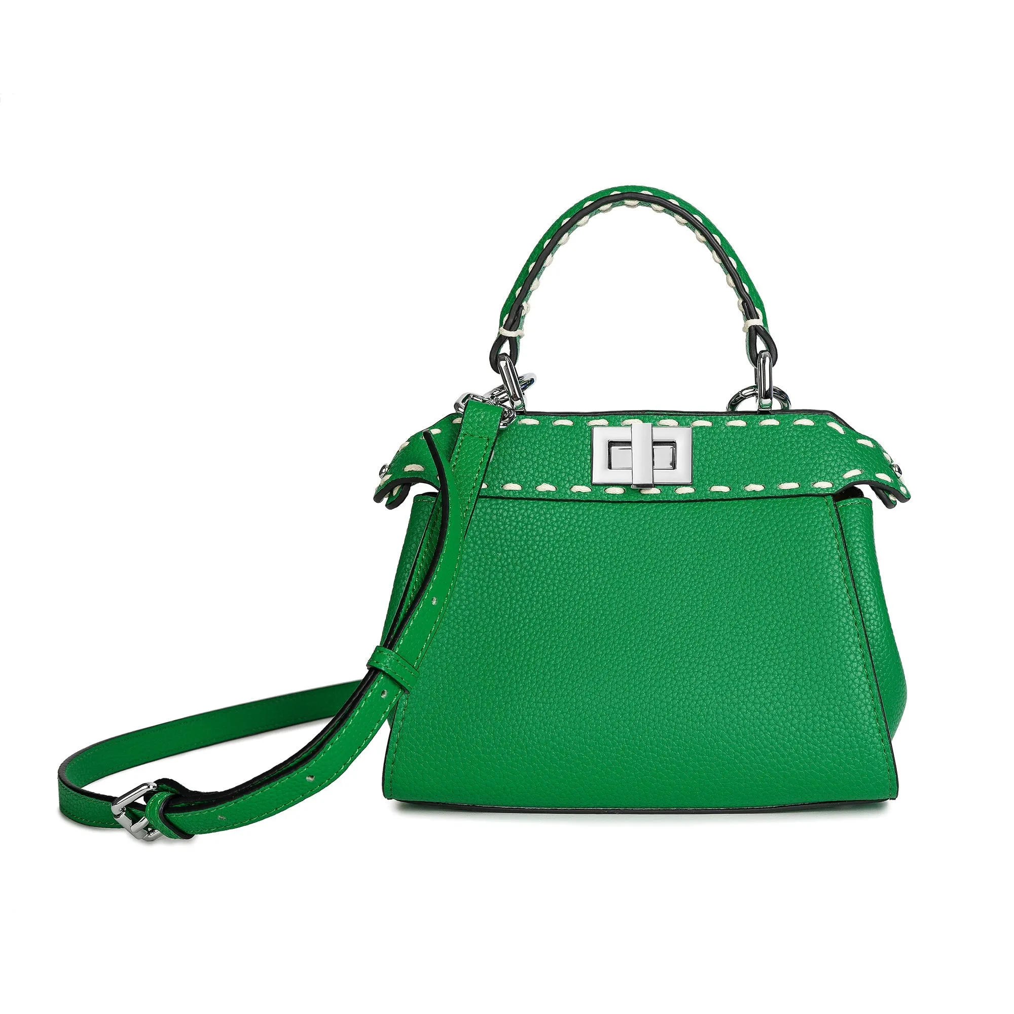 Top-Grain Leather Satchel/Shoulder Bag