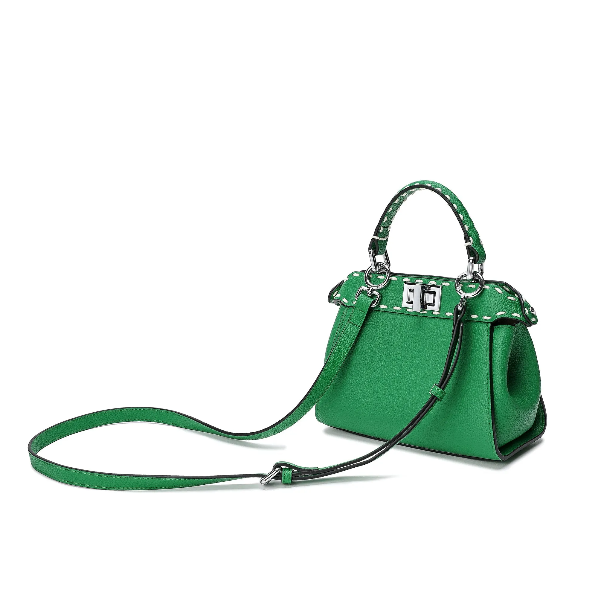 Top-Grain Leather Satchel/Shoulder Bag